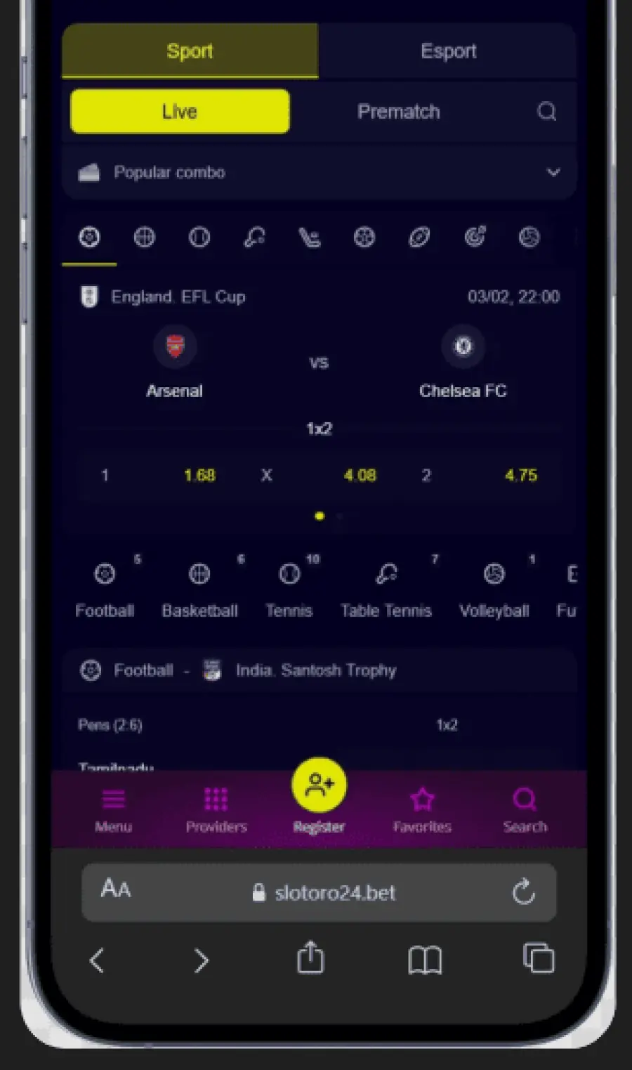 Slotoro casino app